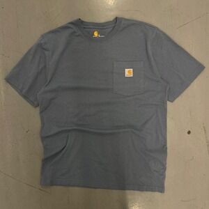 Light Blur Carhartt shirt with pocket on front